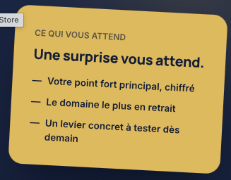 Surprise — 4 minutes pour voir votre levier